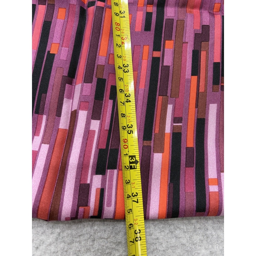 Per Se Scarf Womens One Size Multicolor Geometric 100% Silk Rectangle Wrap Shawl - Picture 8 of 9